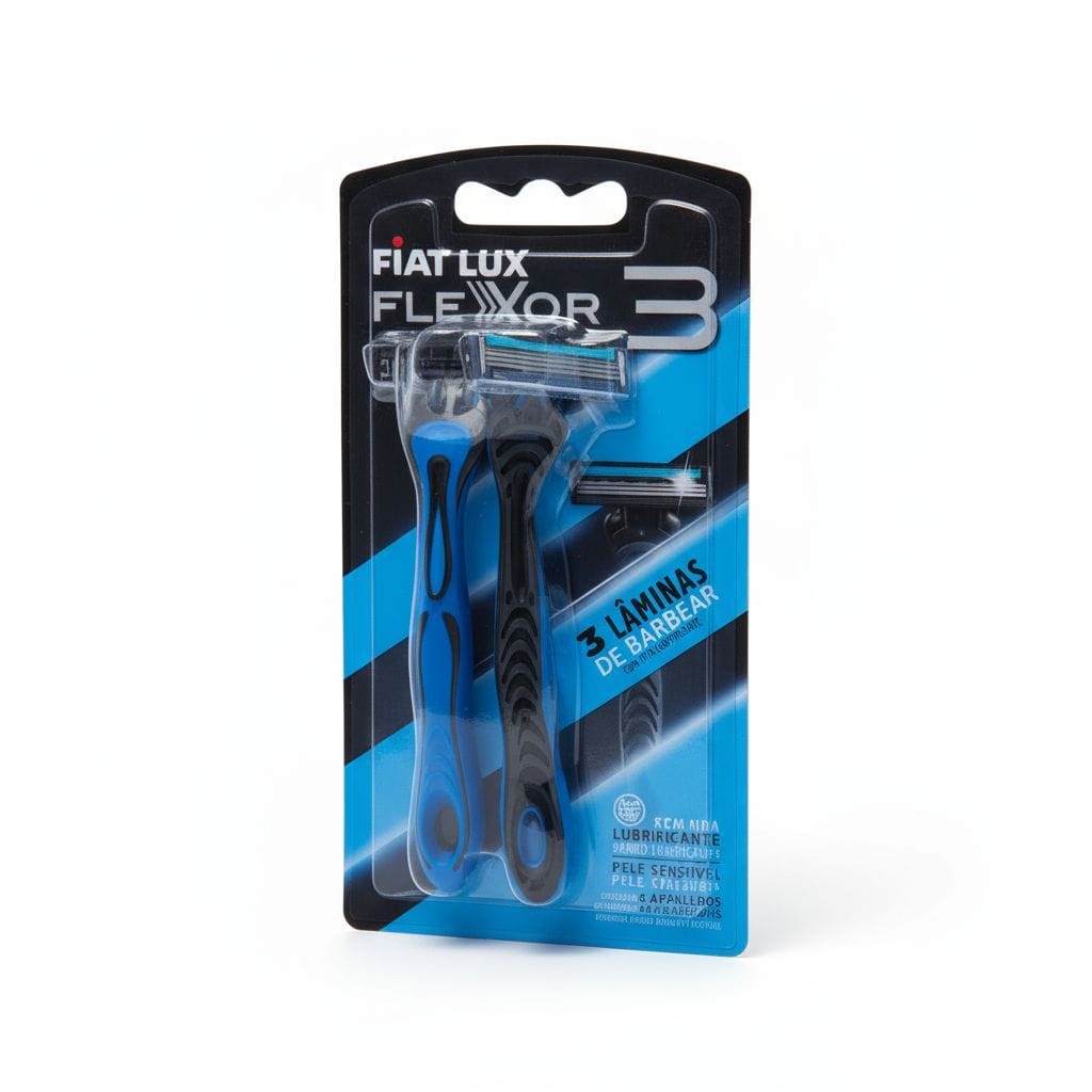 Af. Desc. FIAT LUX FLEXOR AD 24A3 - 3 Filos Anat. c/banda lub. x 2 un. Azul